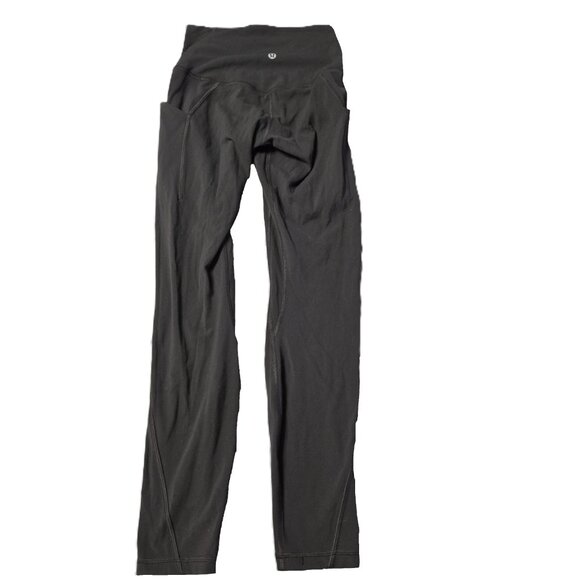 Lululemon Sz 2 Small Women Dark Gray Legging - Picture 2 of 4